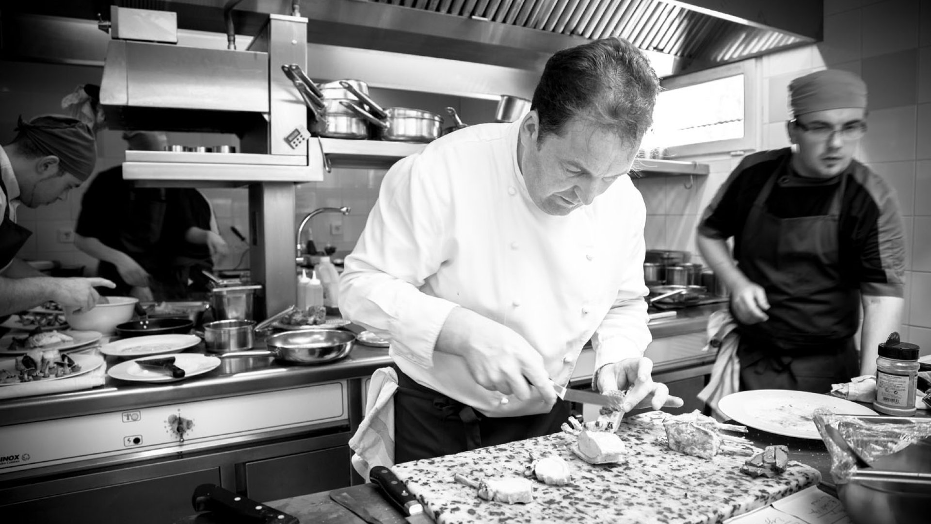 Menu gastronomique avec vin